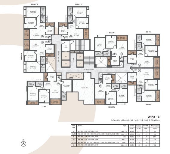 Wing B | Alternate Floor Plan